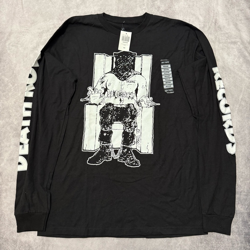 Ripple Junction Black Death Row Records Long Sleeve Shirt